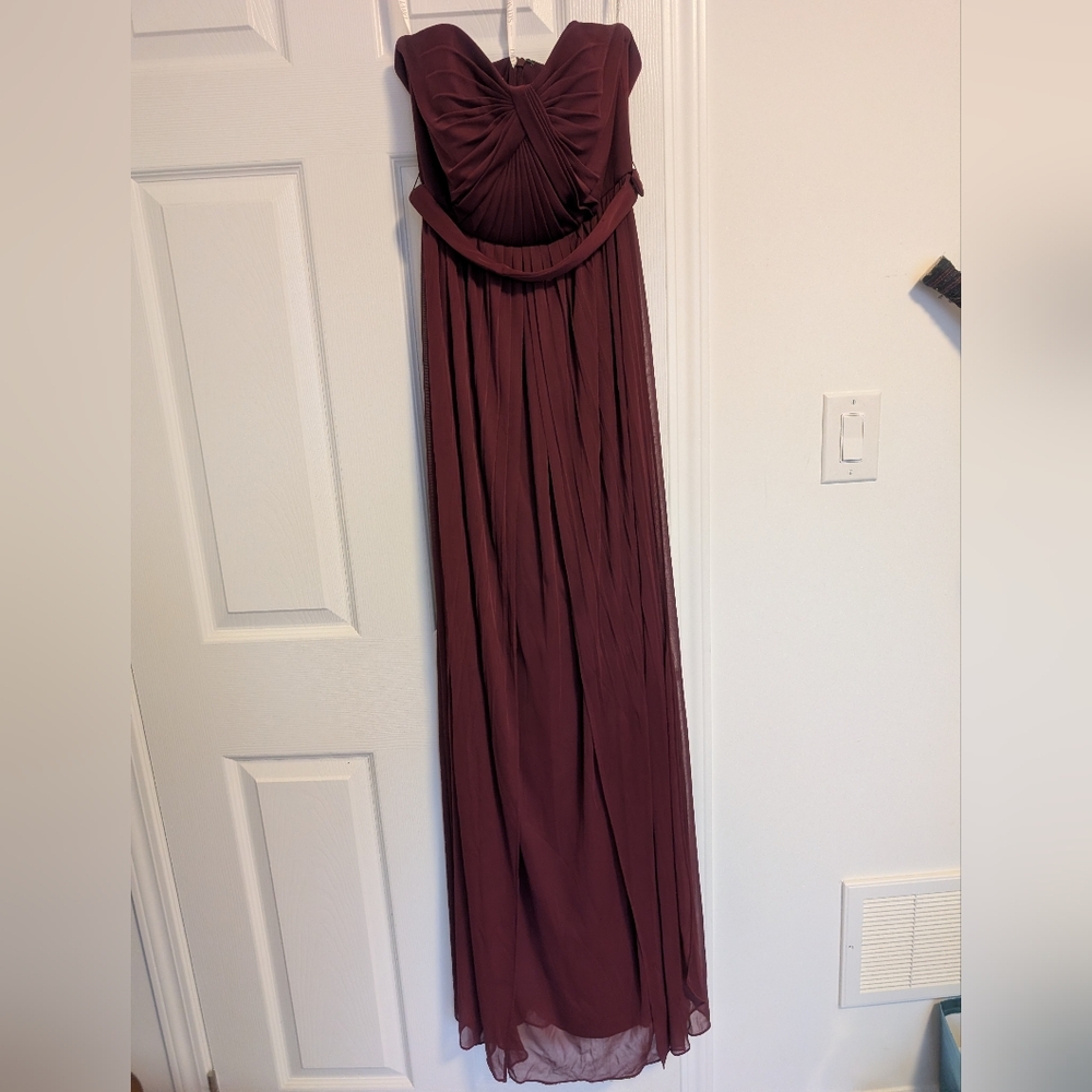 Style-Your-Way 6 Tie Long Mesh Bridesmaid Dress | David's Bridal